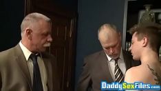 Play Two very mature guys fucking a perverted twentysomething