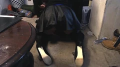 Play Nick Nelson's Crossdressing Tease: Skirt, Stockings, and Panties