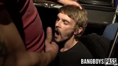 Play Big-Cocked Stud's Explosive Facial After Intimate Blowjob Session