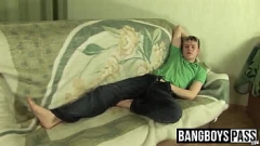 Play Hung Gay Twink Pounded Hard in Intense Anal Session