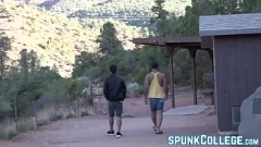 Play Muscular Tattooed Stud Barebacks His Asian Partner in the Outdoors