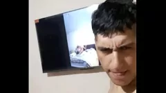 Play Chubby Gay Masturbates to His Own Porno