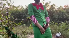 Play Santa Wants Me to Find Christmas Tree: Asian Thai Guy Jerks Off Outdoors