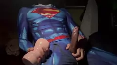 Redă Fantasy de cocoș mare și de jucărie sexuală a lui Superman thailandez