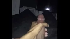 Play Newbie solo boy with a massive black cock enjoys a steamy morning handjob and releases his load