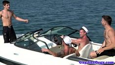 Play A day of sex between colleagues and the sea route