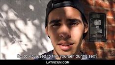Play Straight latino deflowered for money