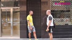 Play Koldo goran fulfills a fan's dream of eating his feet and cock