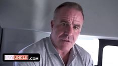 Play This mature gay has a huge cock for the lad.